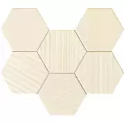 Мозаика Horizon hex ivory 28.9x22.1 Tubadzin