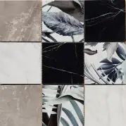 Декор Ceramiche Piemme Majestic Mosaico Jungle Cold Lev 30x30 02632