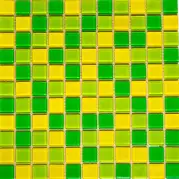 Мозаика Pixmosaic Glass Салатовая 2.5x2.5 30x30 KG26