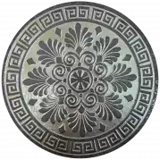 Вставка круглая Colorker Bellagio Tondo Decorado Silver 29x29