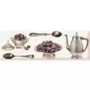 Декор Absolute Keramika Kitchen-Crockery Silver 15x45