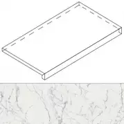 Ступень Rex Ceramiche Les Origines De Rex Blanc Glossy Gradino 33x120 770373