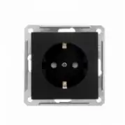 Электрическая розетка Schneider Electric Wessen 59 RS16-152-6-86 Черный бархат