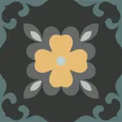 Декор Ape Ceramica Dahlia Night 15x15