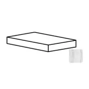 Ступень Cerdomus Skorpion Angolo Dx Gradino Costa Retta Silver Nat 33x120 80274